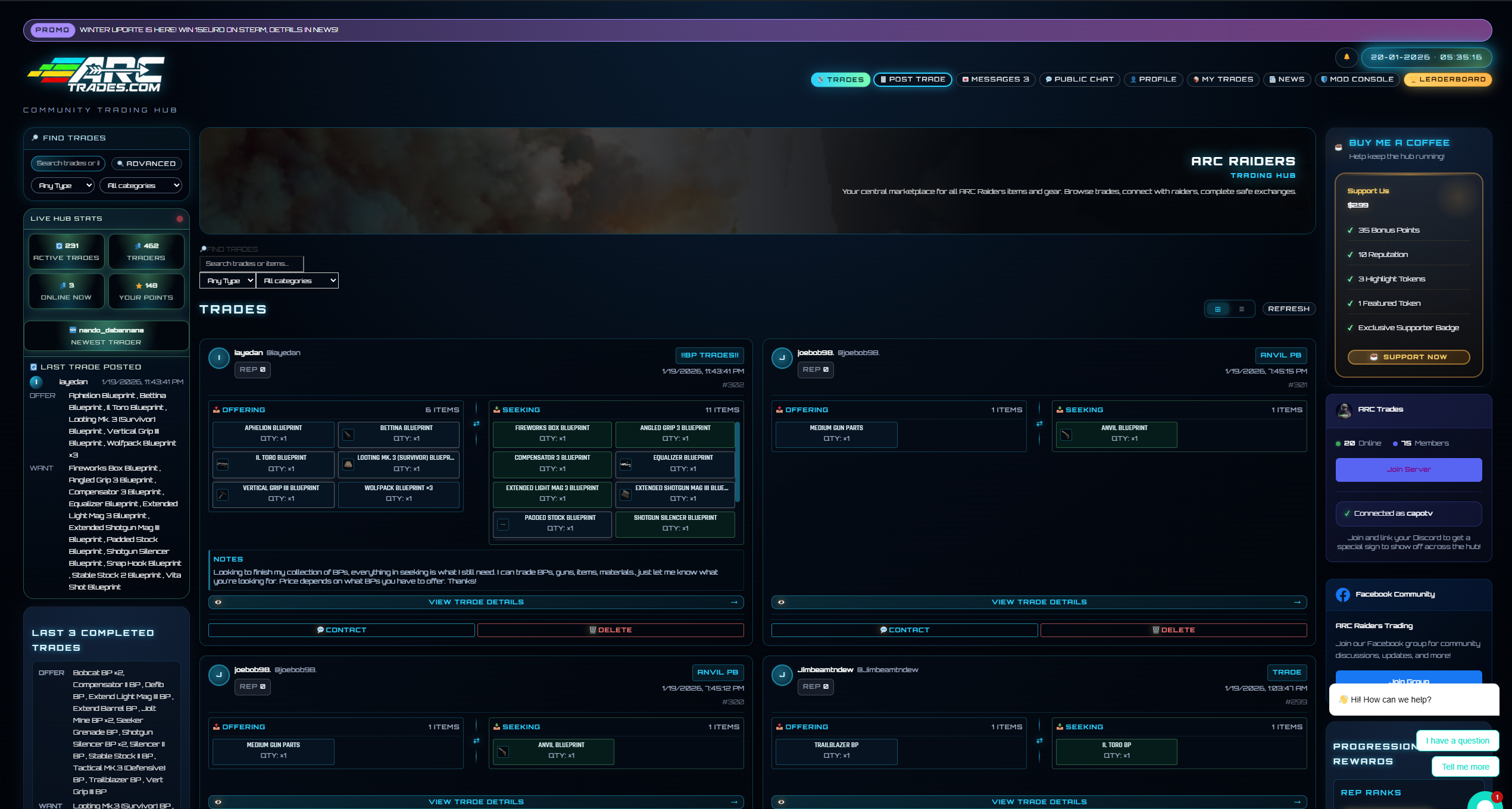 Arc-trades.com preview