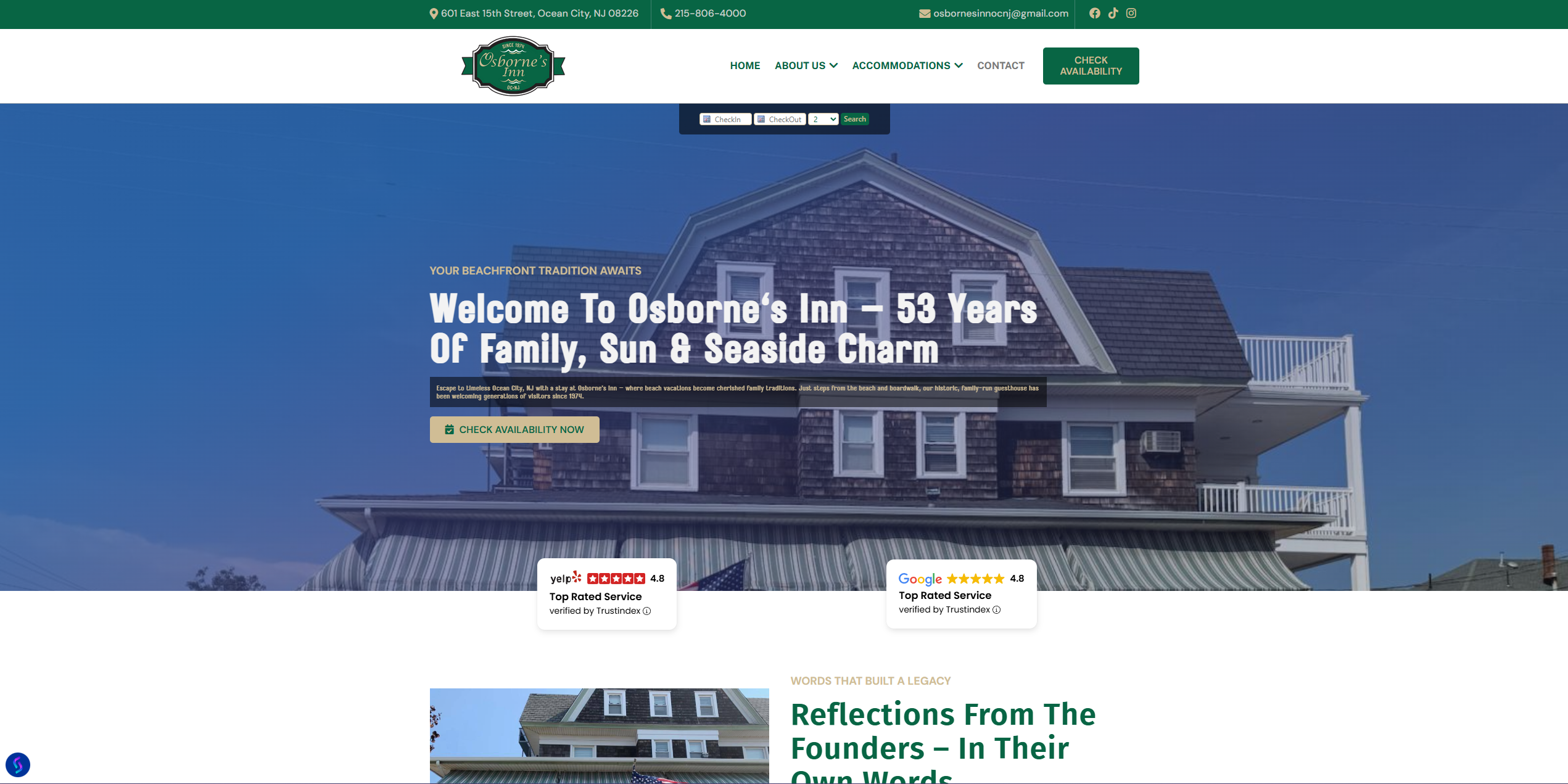 Osbornesinn.com preview